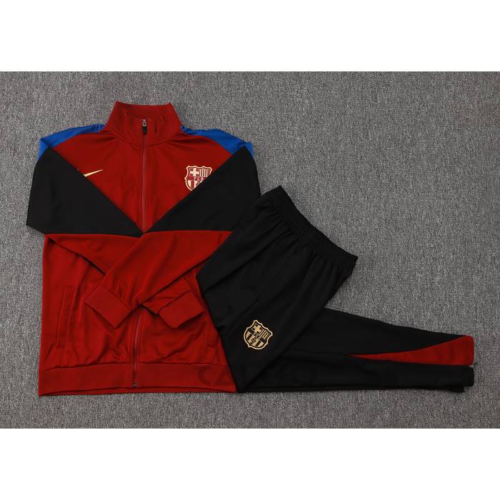 Tuta da Track di Giacca FC Barcellona Bambino 2024-2025 Rosso e Blu